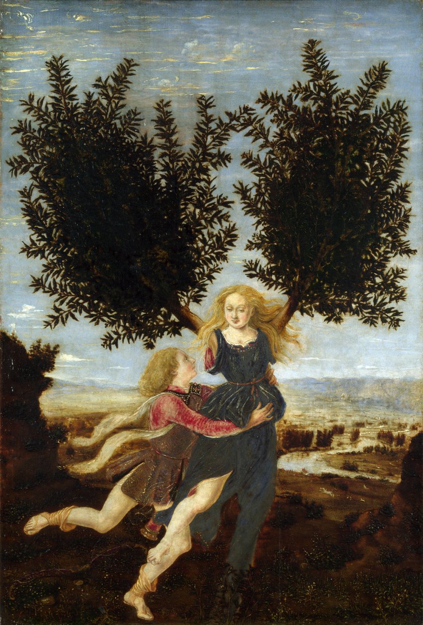 Apollo and Daphne by Piero del Pollaiolo