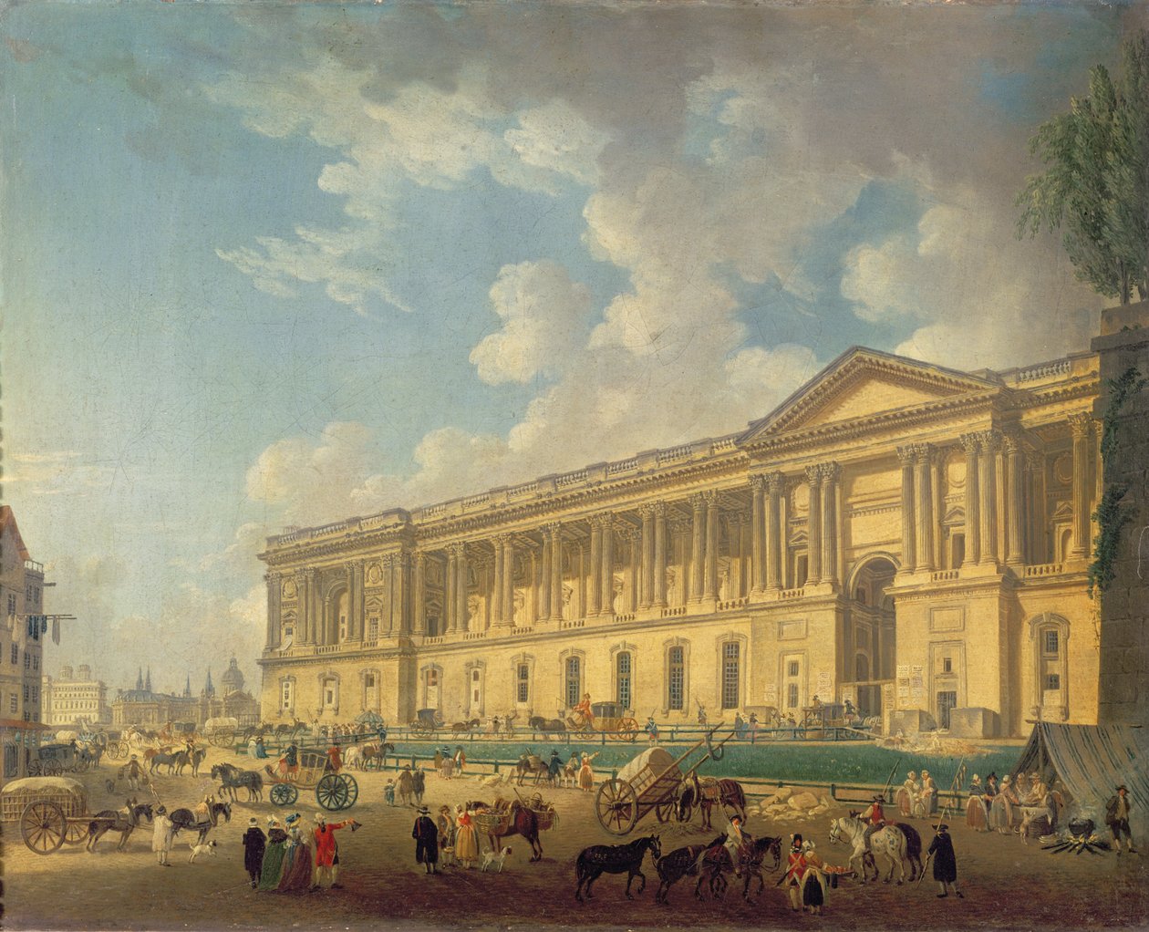 The Colonnade of the Louvre, c.1770 by Pierre Antoine Demachy