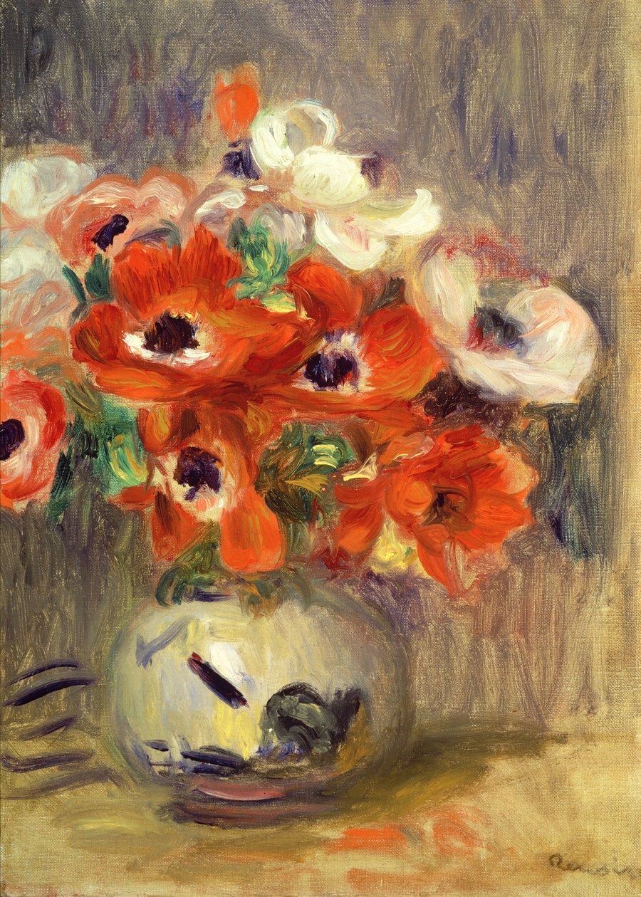 Anemones by Pierre Auguste Renoir
