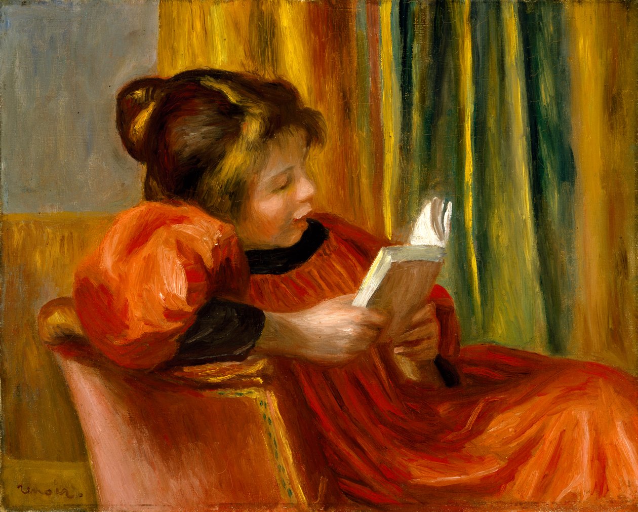 Girl Reading by Pierre Auguste Renoir