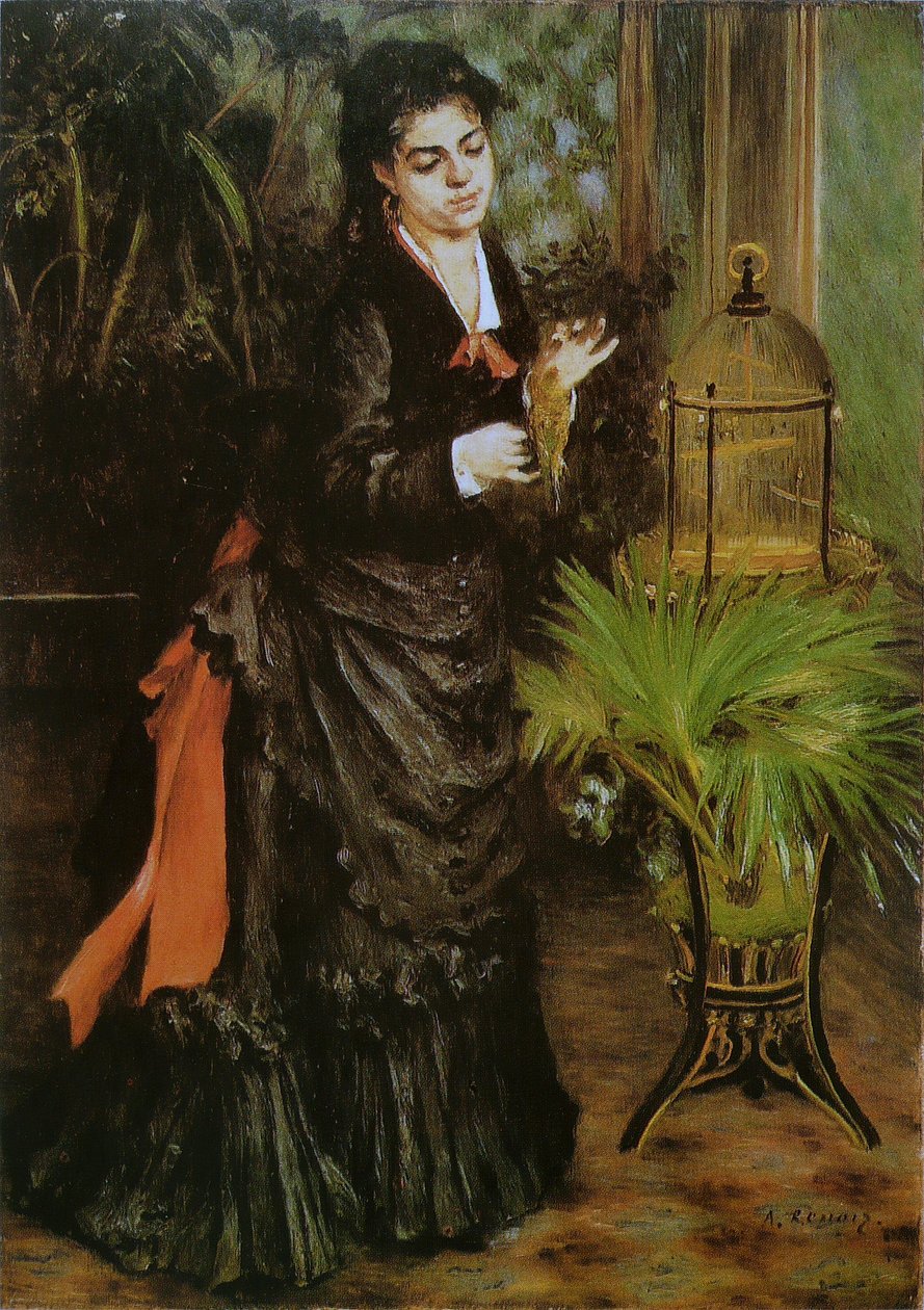 The Woman with the Parrot by Pierre Auguste Renoir