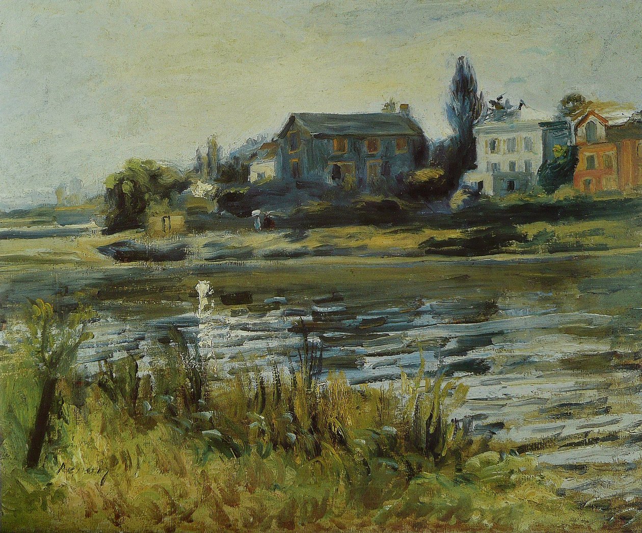 The Seine at Chatou by Pierre Auguste Renoir