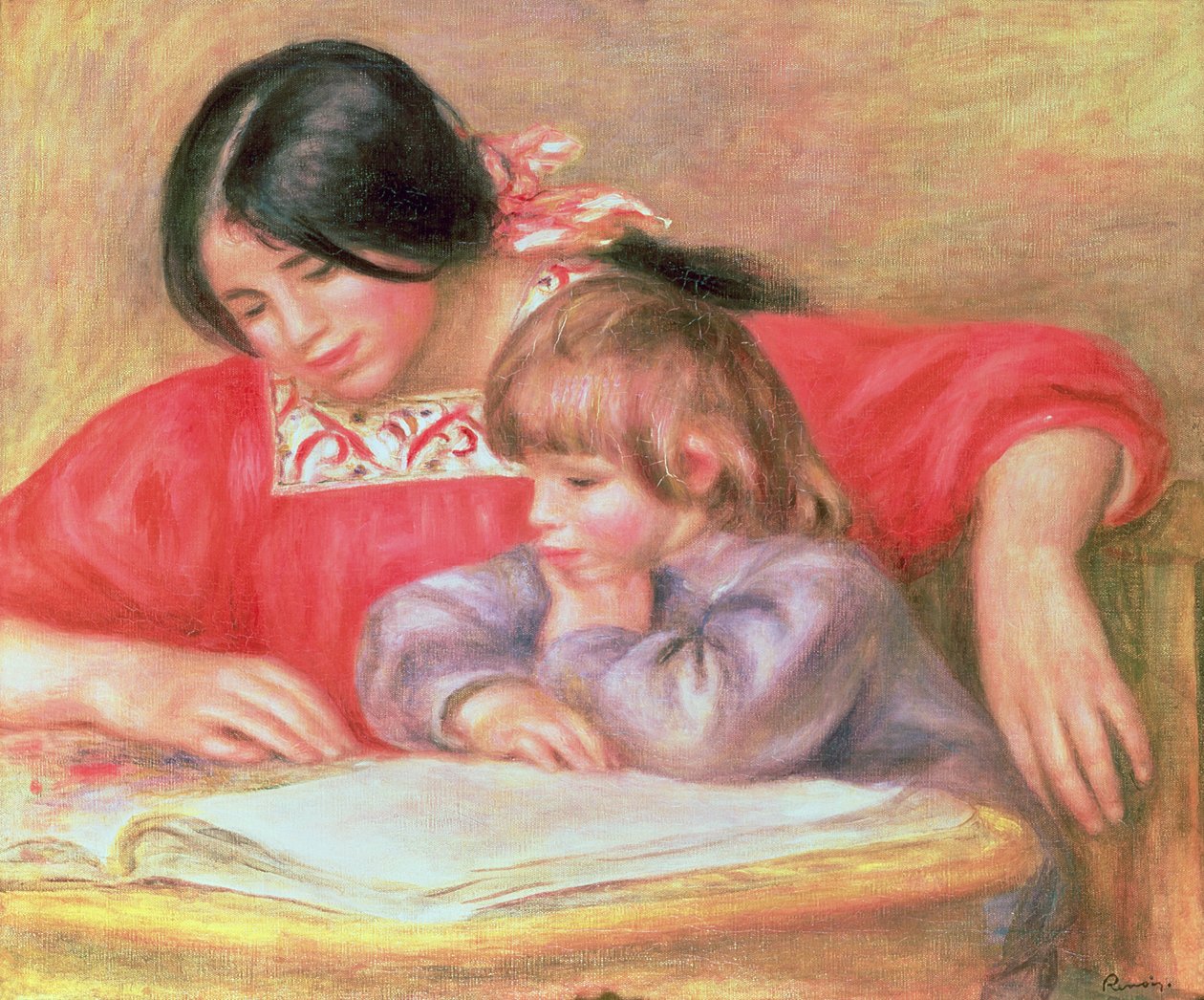 Leontine and Coco by Pierre Auguste Renoir