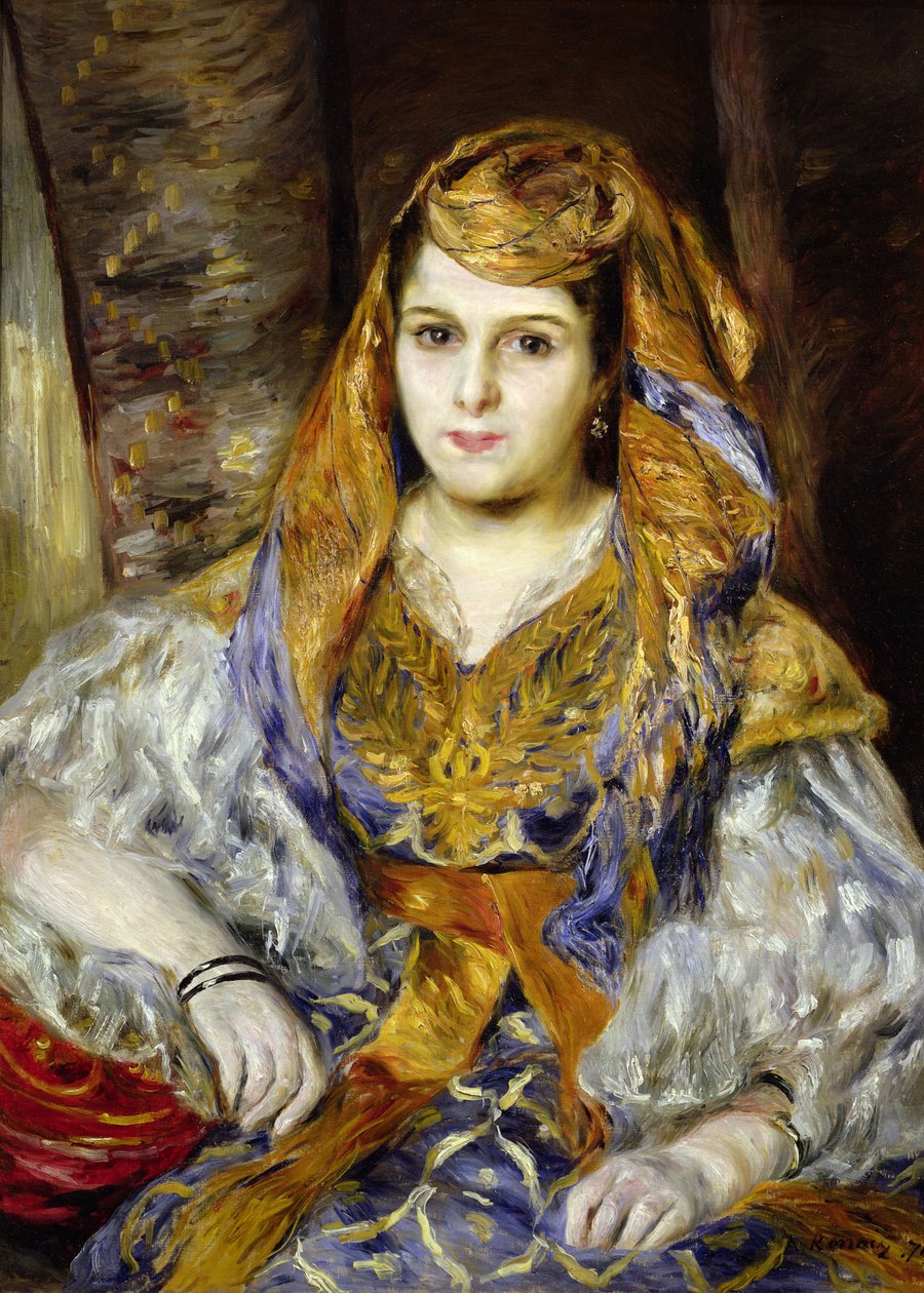Mme. Clementine Stora in Algerian Dress, or Algerian Woman by Pierre Auguste Renoir