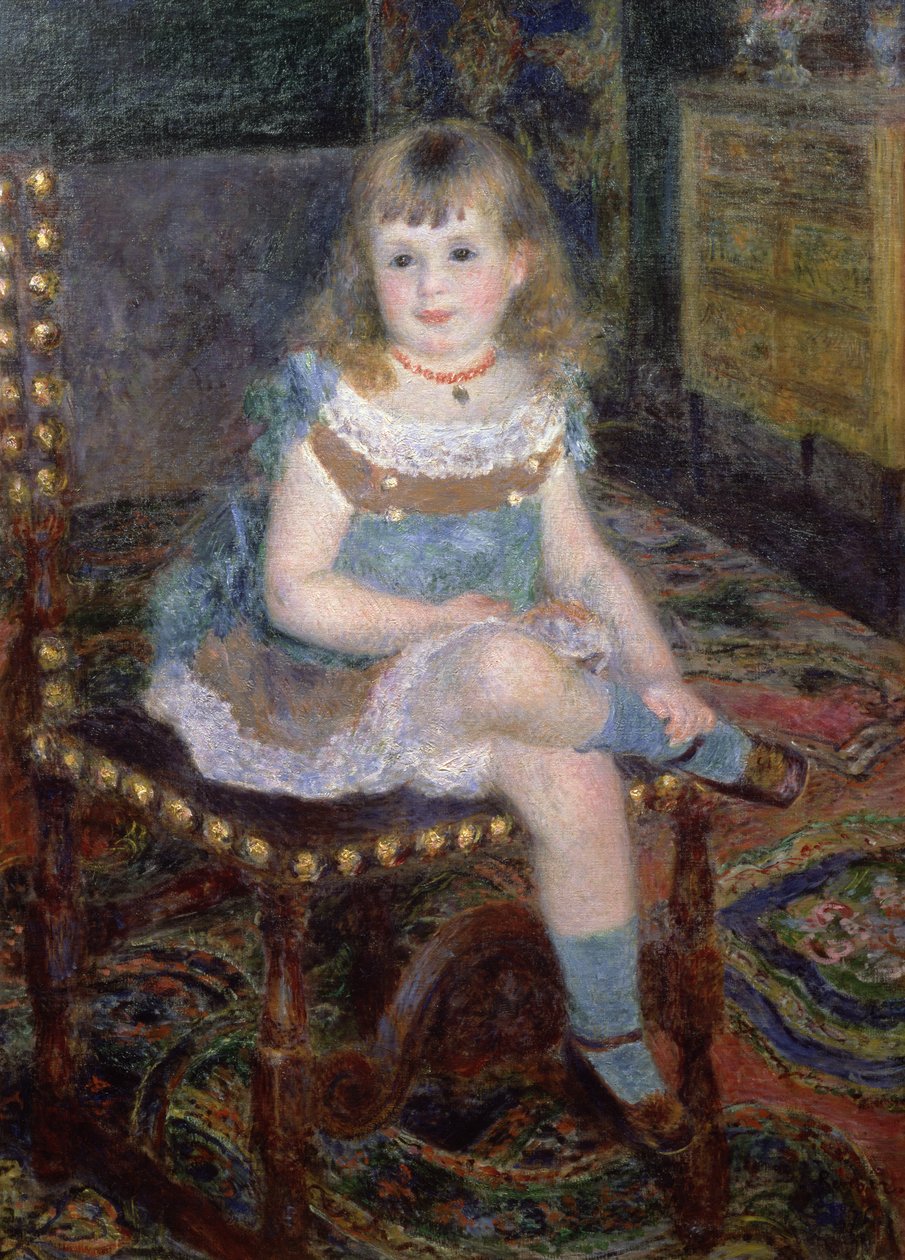 Portrait of Mlle. Georgette Charpentier by Pierre Auguste Renoir