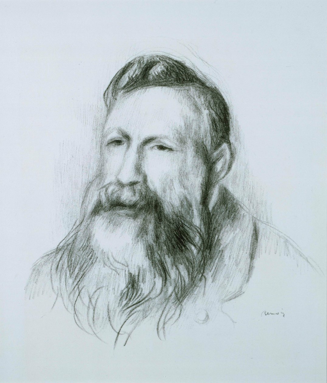 Portrait of Rodin by Pierre Auguste Renoir