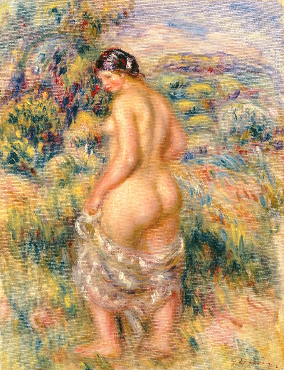 Standing Nude in a Landscape by Pierre Auguste Renoir