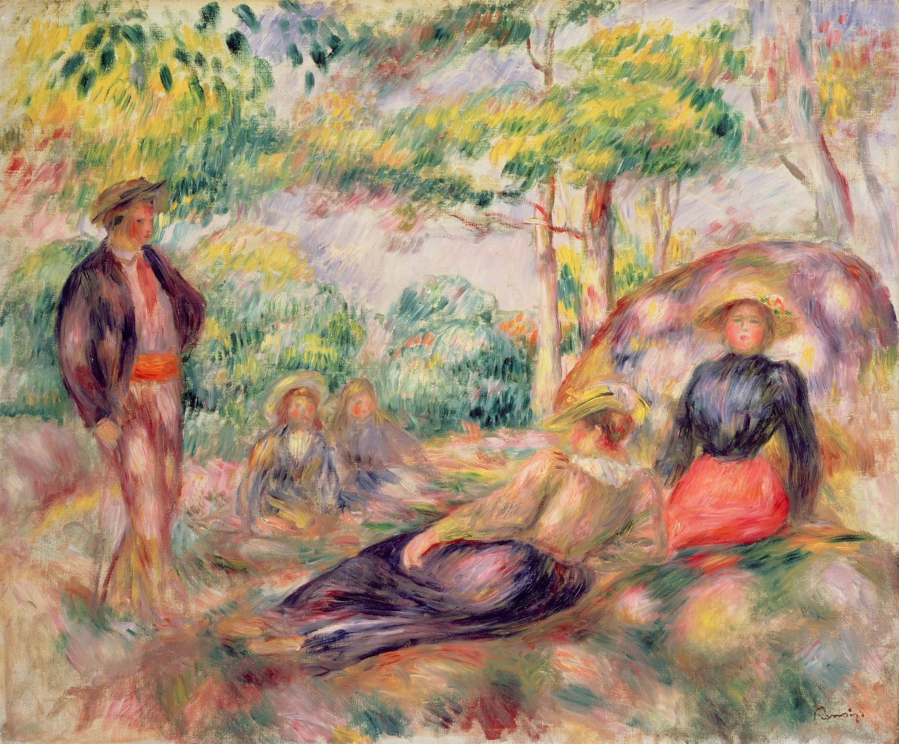 Study for Picnic by Pierre Auguste Renoir