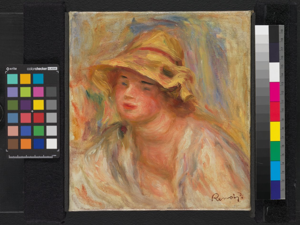 Study of a Girl, c.1918-19 by Pierre Auguste Renoir