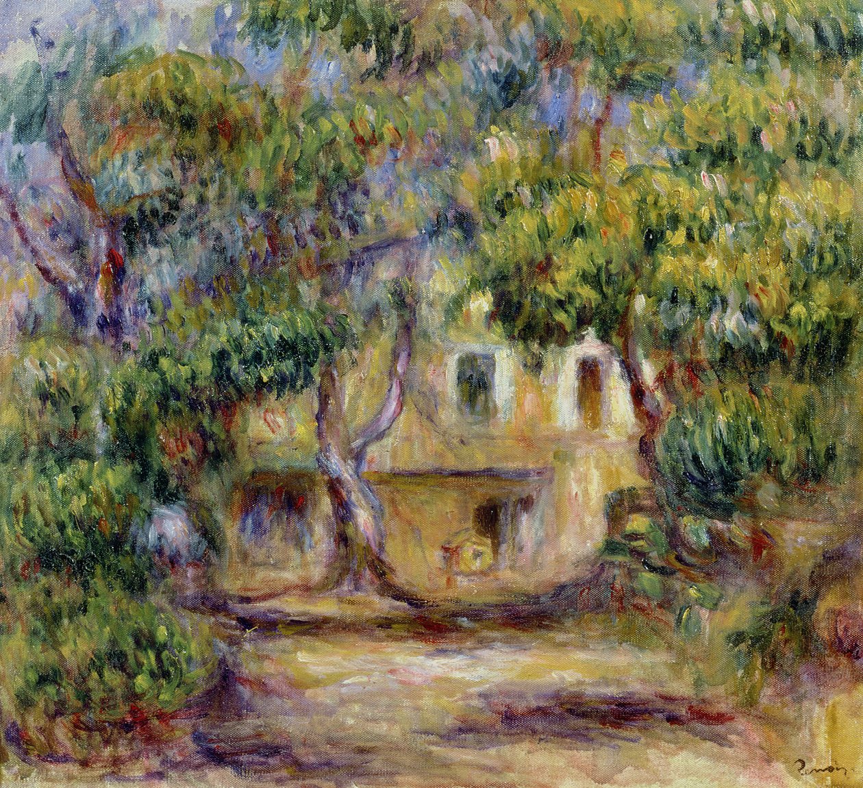 The Farm at Les Collettes, c.1915 by Pierre Auguste Renoir