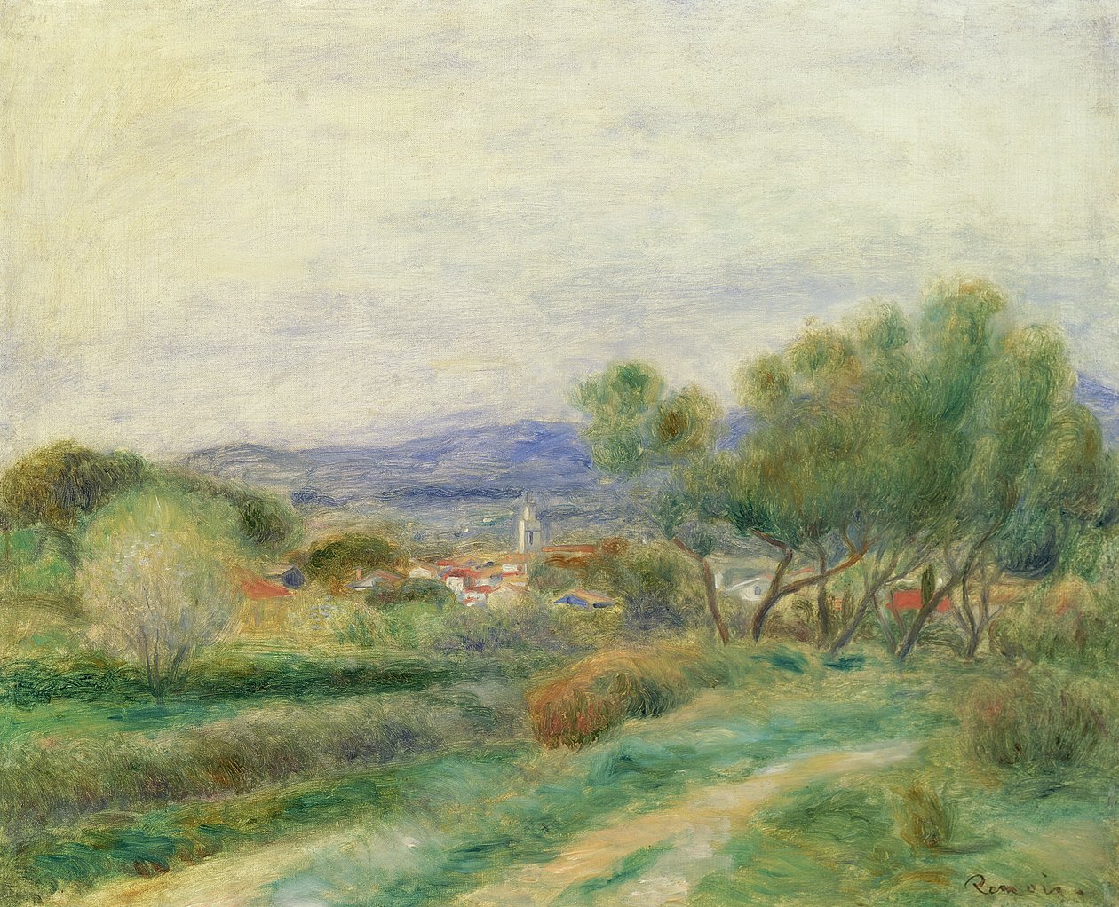 View of La Seyne, Provence, c.1890 by Pierre Auguste Renoir