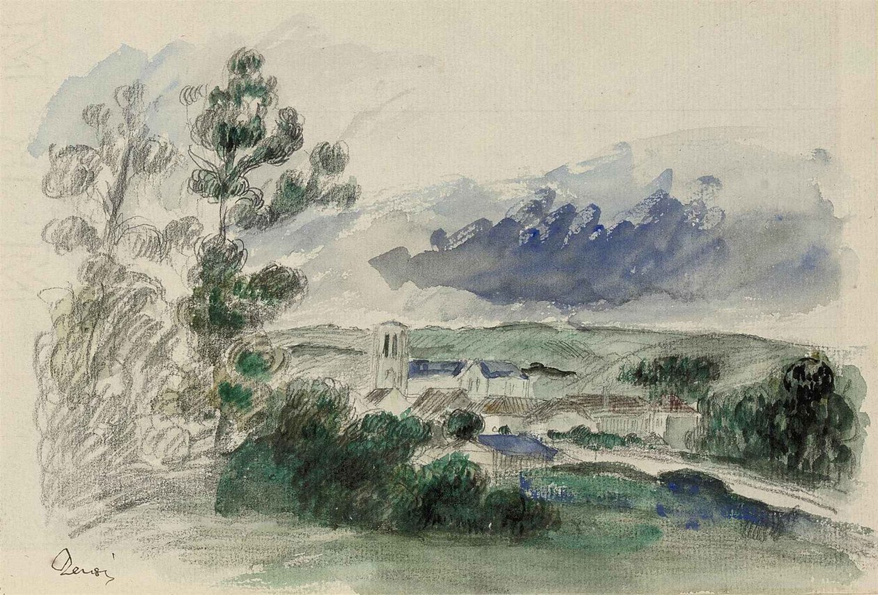 Village by Pierre Auguste Renoir