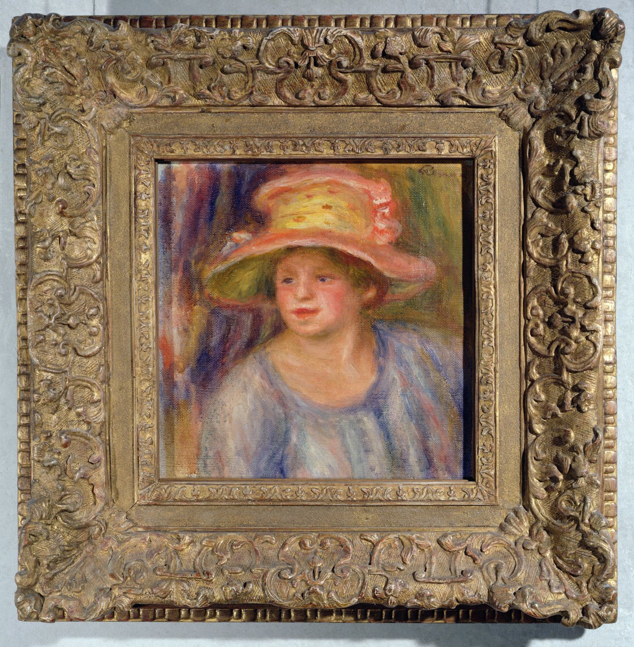 Woman with a Hat, c.1915-19 by Pierre Auguste Renoir