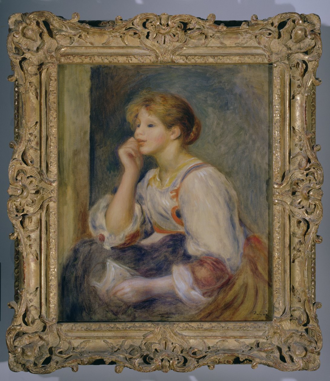 Woman with a letter by Pierre Auguste Renoir