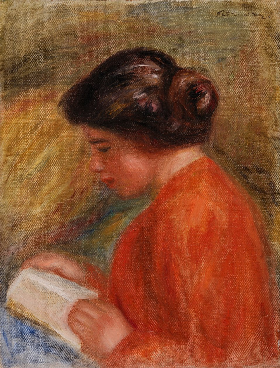Young Woman Reading by Pierre Auguste Renoir