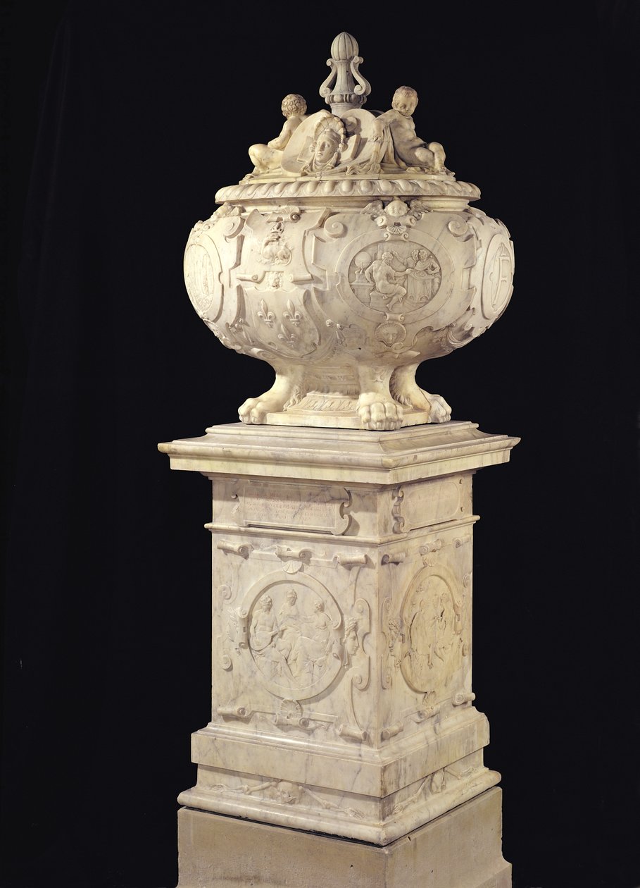 Funerary urn containing the heart of Francois I by Pierre Bontemps