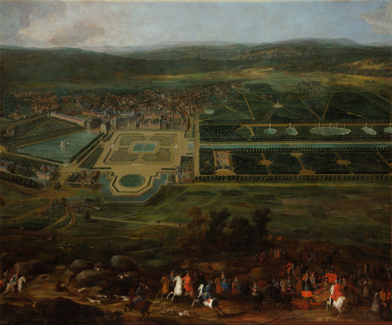 View of the Château de Fontainebleau by Pierre Denis Martin