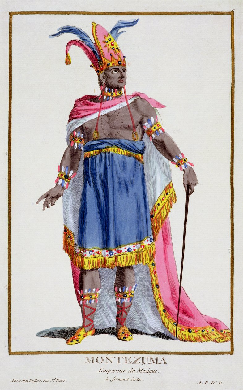 Montezuma, the Emperor of Mexico (1466-1520) 1780 by Pierre Duflos