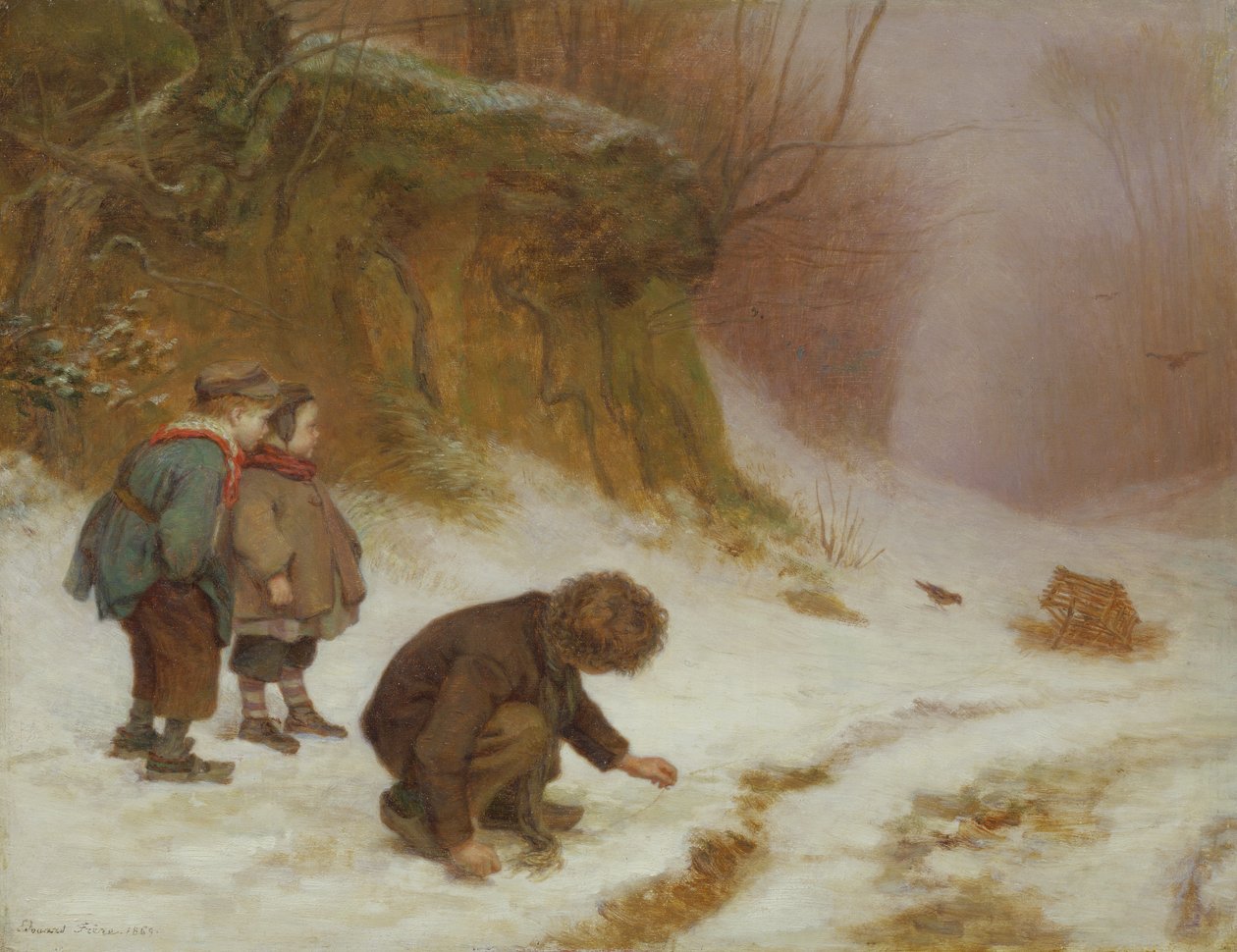 The Birdcatcher by Pierre Edouard Frere