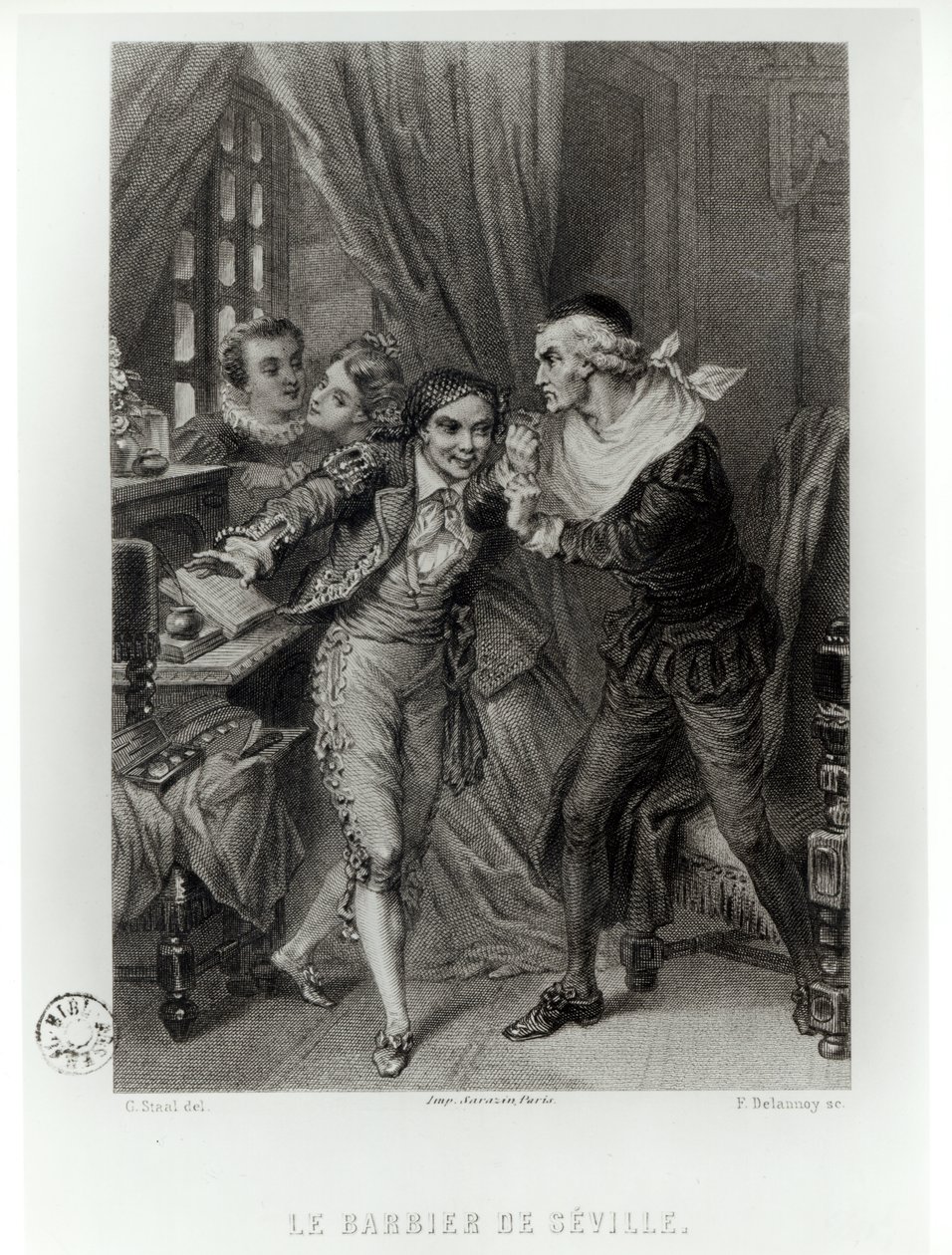 Figaro, illustration from Act III Scene 12 of 