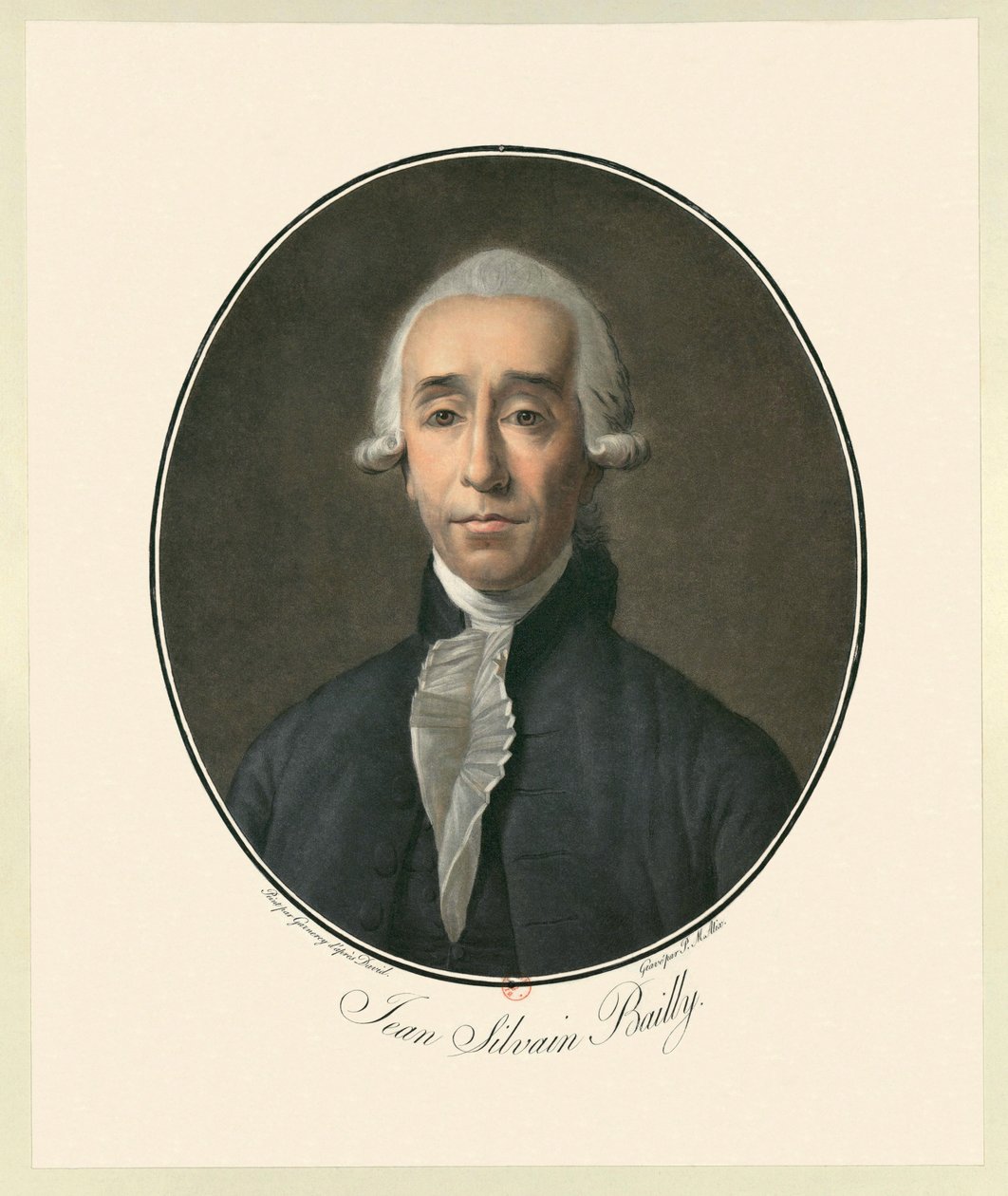 Jean Sylvain Bailly (1736-1793) French Astronomer, Mathematician, Freemason and Political Leader of the Early Part of the French Revolution by Pierre Michel Alix