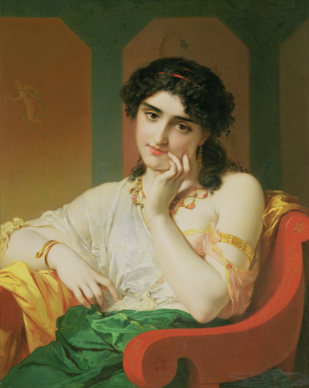 A Classical Beauty by Pierre Oliver Joseph Coomans