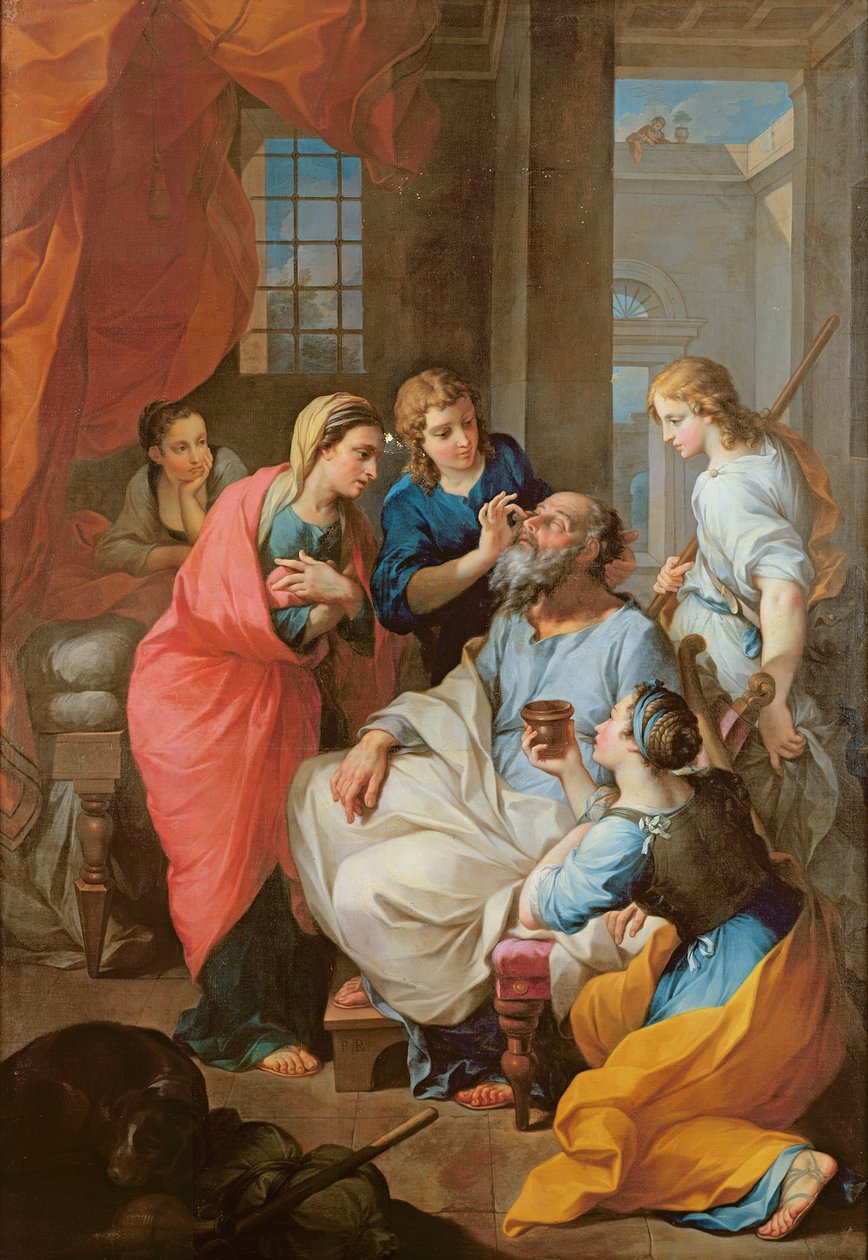 Tobias healing his father