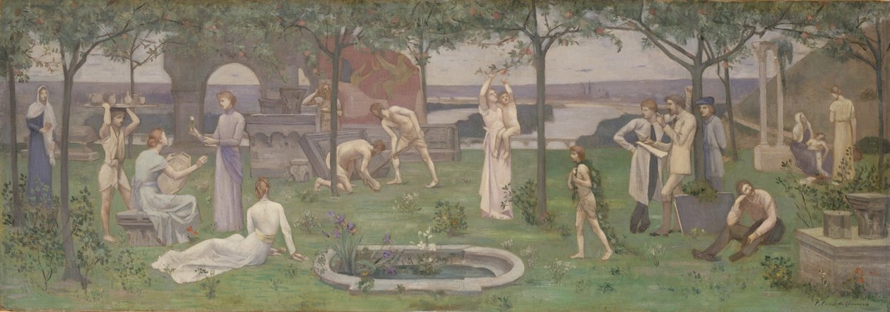 Inter Artes et Naturam (Between Art and Nature), c.1890-95 by Pierre Puvis de Chavannes