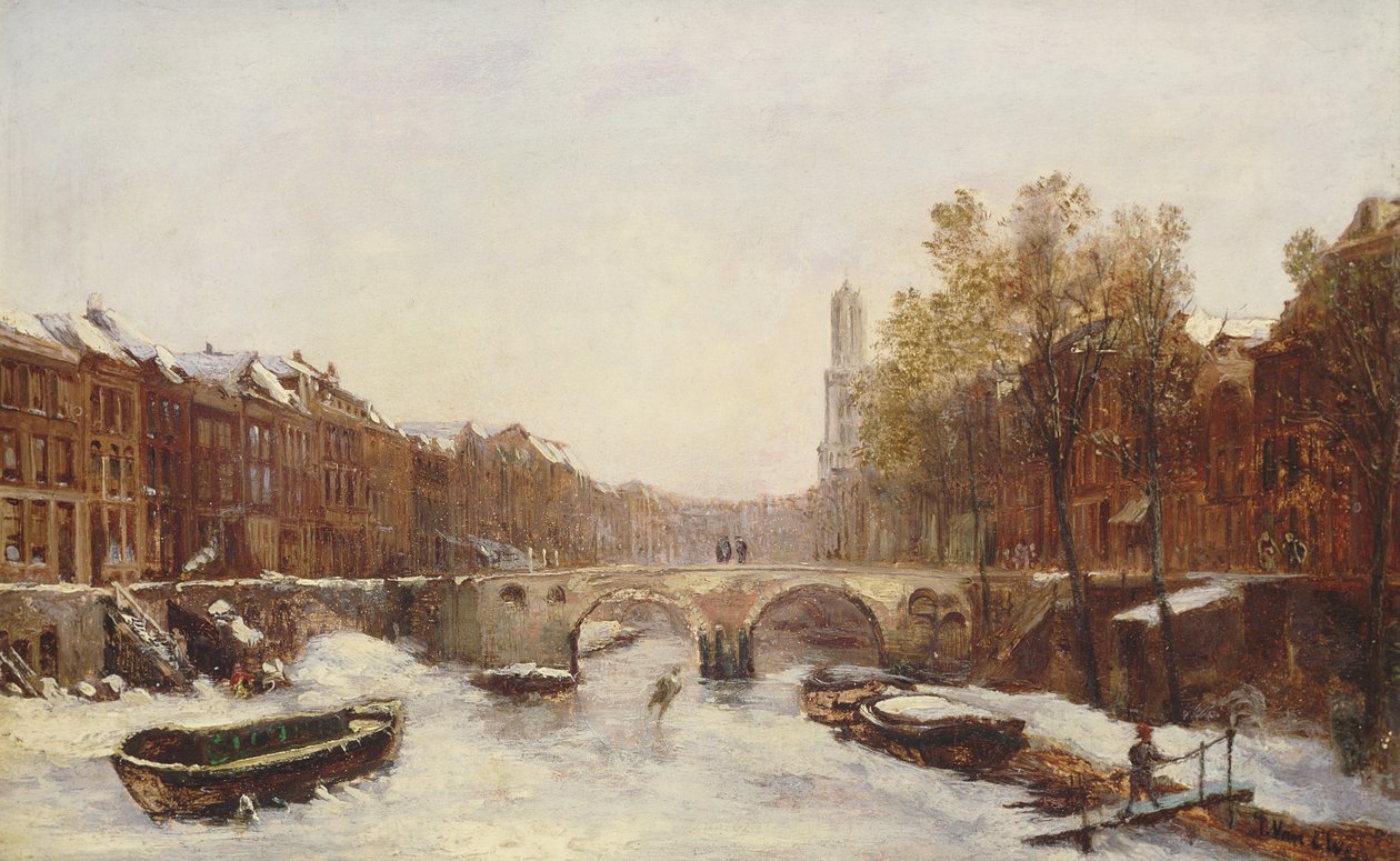 Dutch Town in Winter by Pierre Tetar van Elven