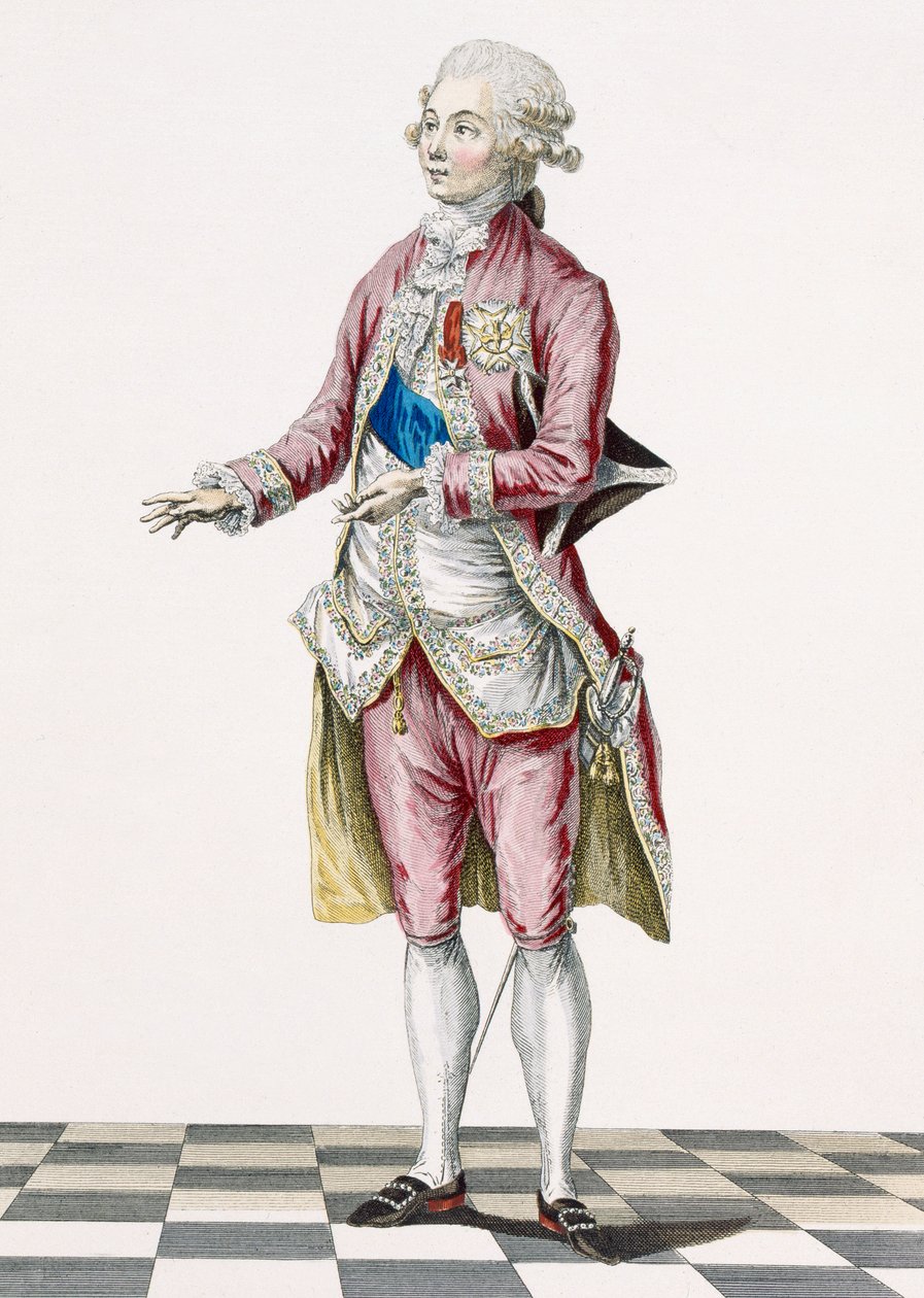 Duke in country attire decorated with the King