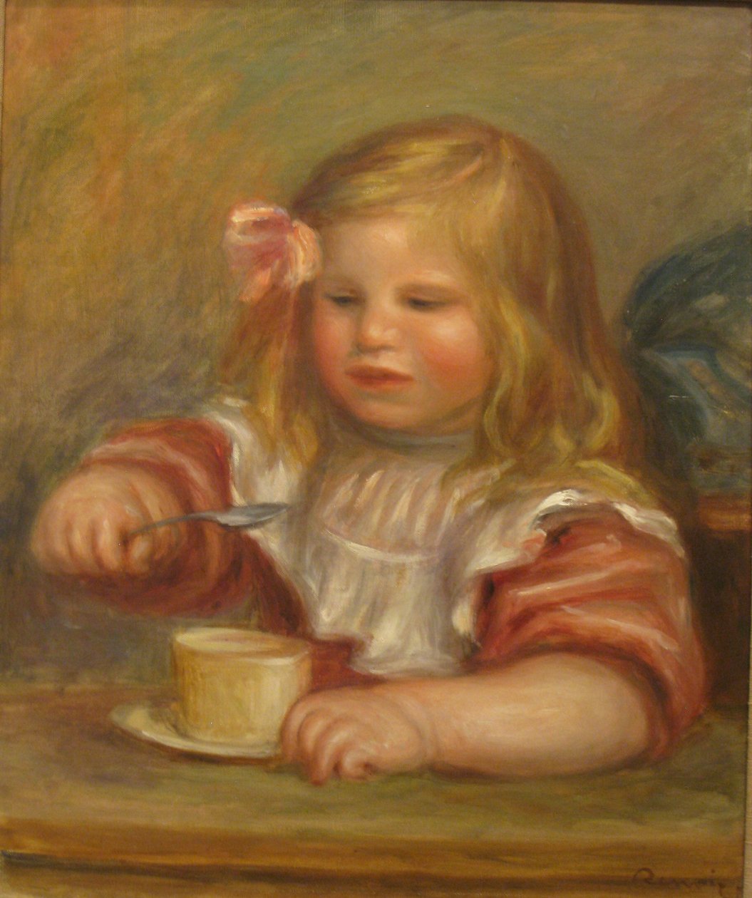 Coco Eating His Soup by Pierre Auguste Renoir