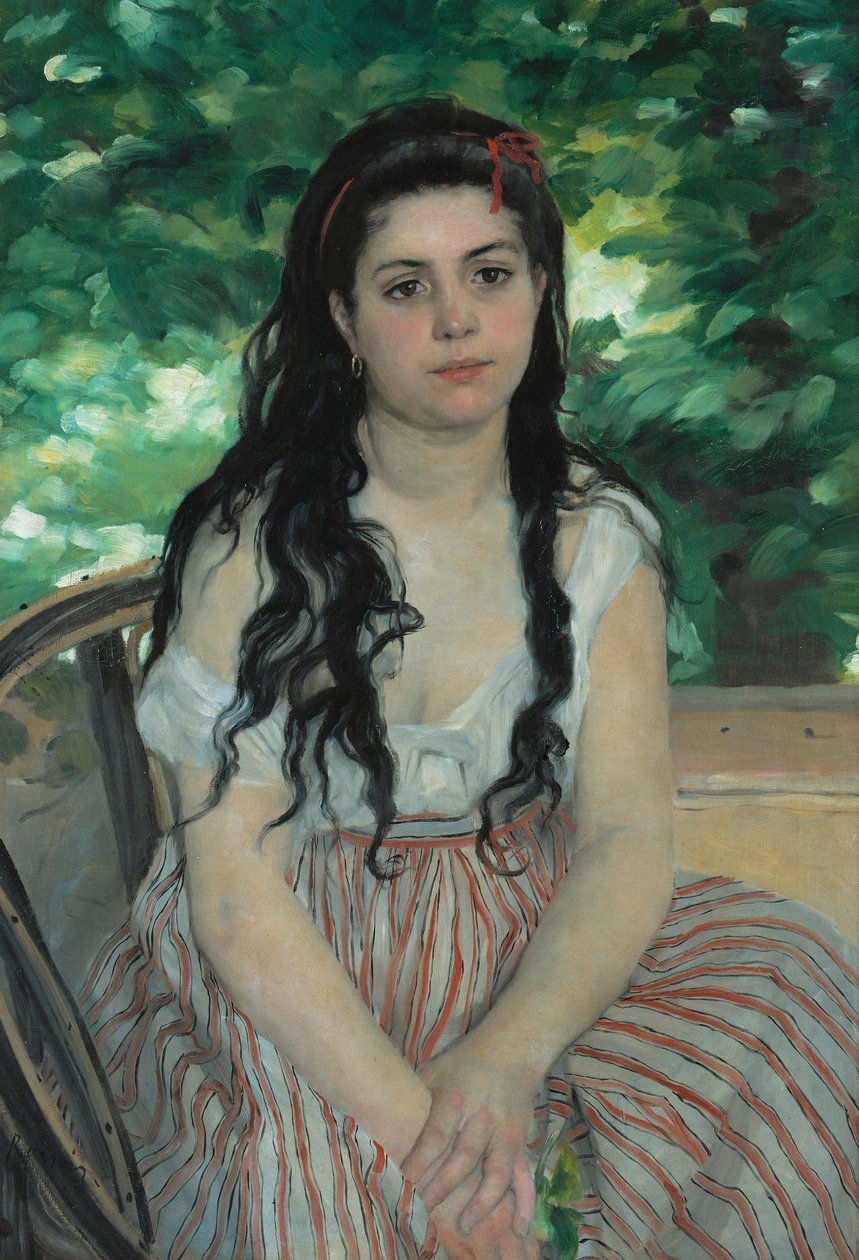 In Summer - The Bohemian by Pierre Auguste Renoir