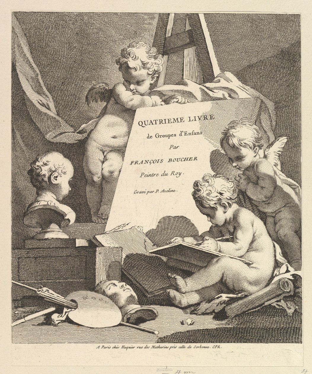 Frontispiece by Pierre Alexandre Aveline