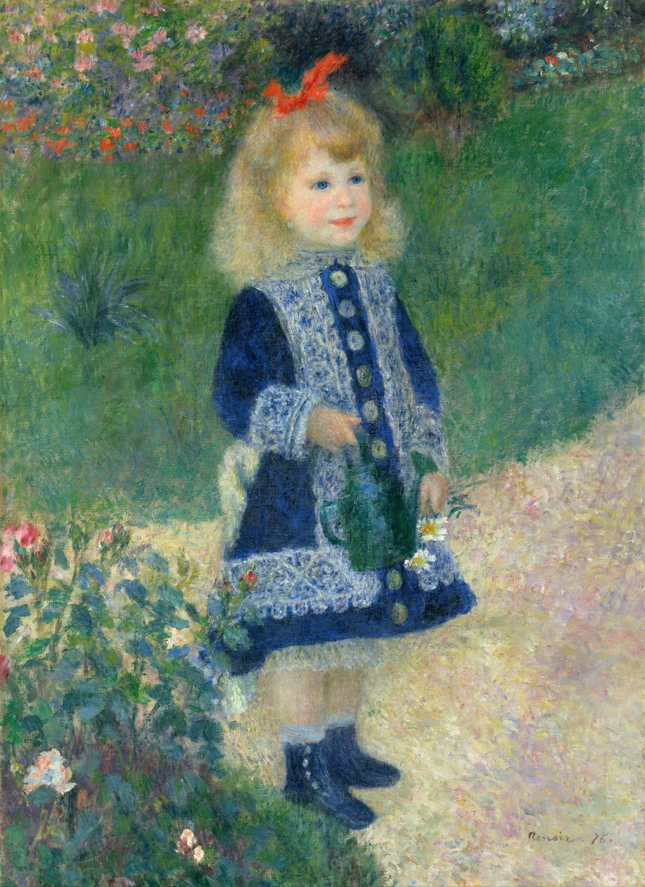 A Girl with a Watering Can by Pierre Auguste Renoir