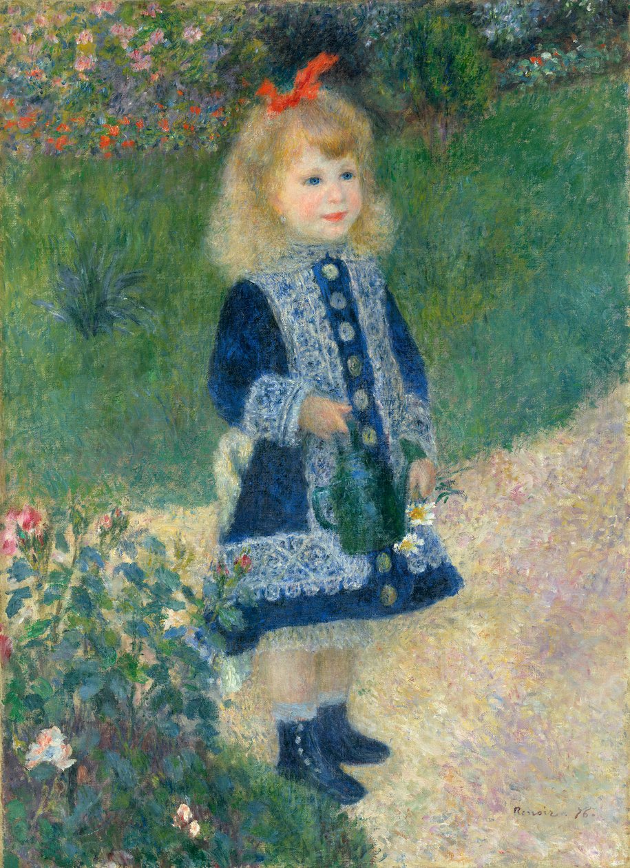 A Girl with a Watering Can by Pierre Auguste Renoir
