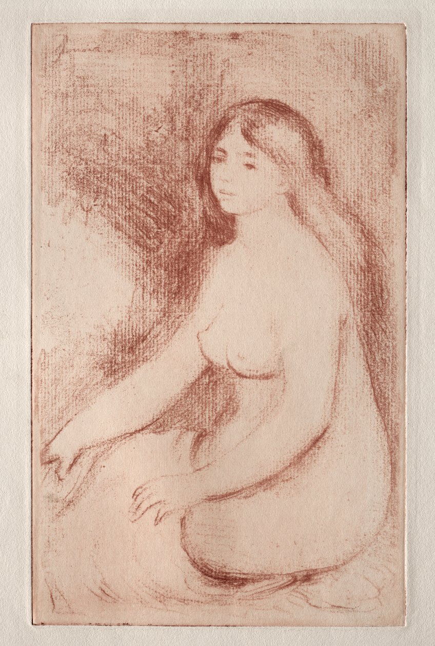 Seated Bather by Pierre Auguste Renoir