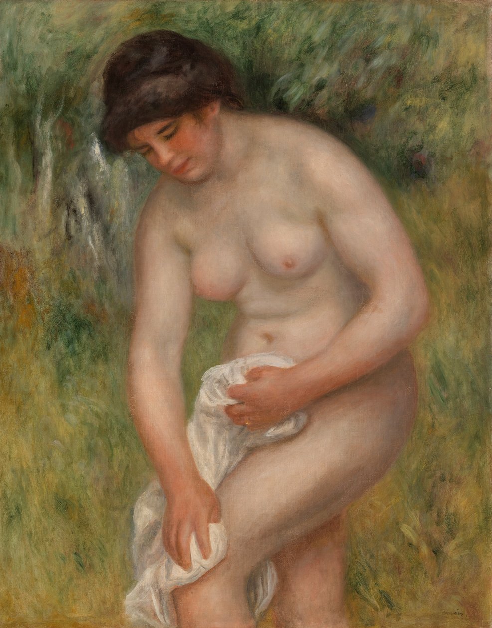 Bather Drying Herself by Pierre Auguste Renoir
