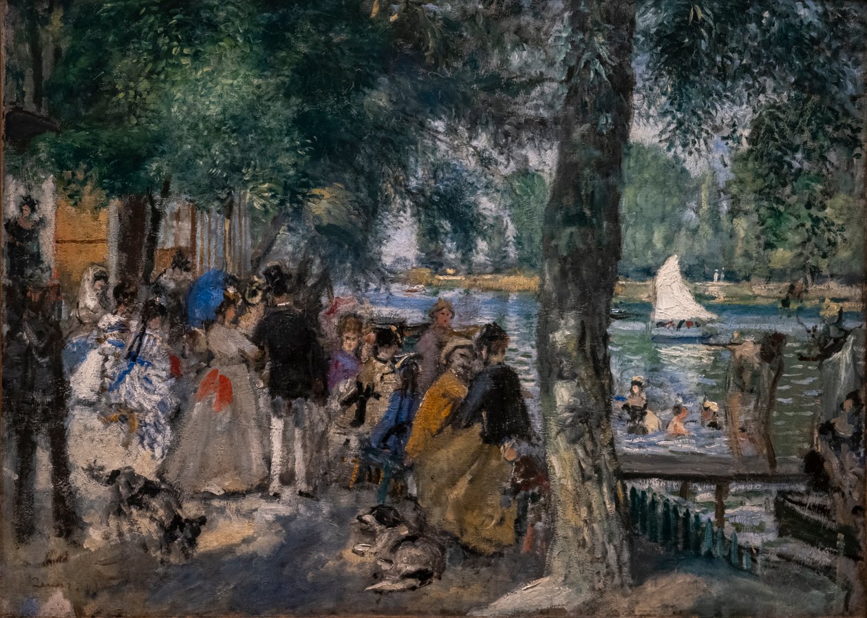Bathing on the Seine (La Grenouillère) by Pierre Auguste Renoir