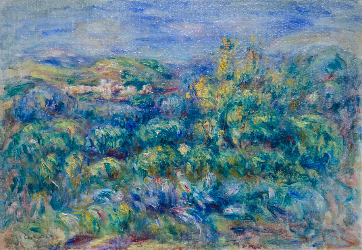 Cagnes Landscape by Pierre Auguste Renoir