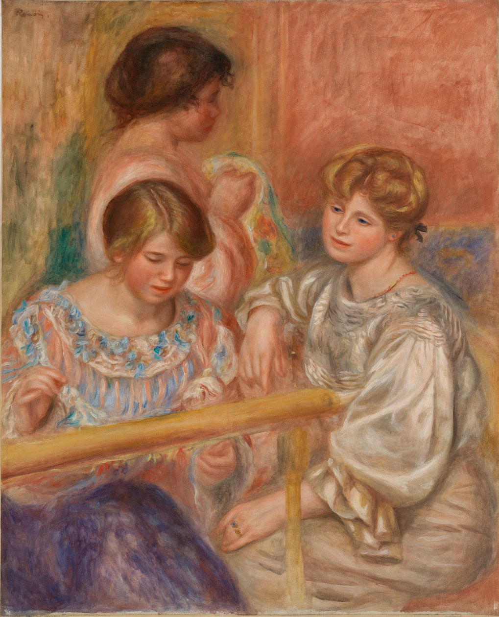 Embroiderers by Pierre Auguste Renoir
