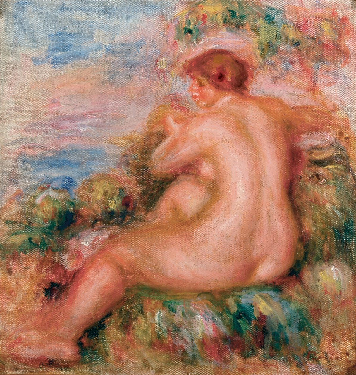 Female Nude in a Landscape, 1915 by Pierre Auguste Renoir