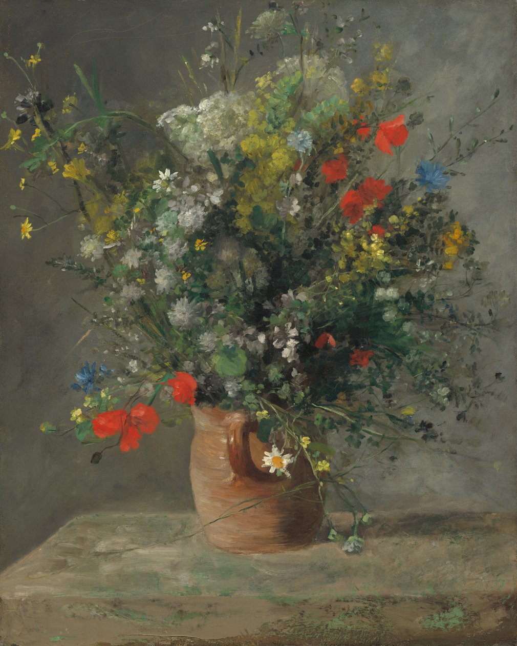 Flowers in a Vase, c. 1866 by Pierre Auguste Renoir