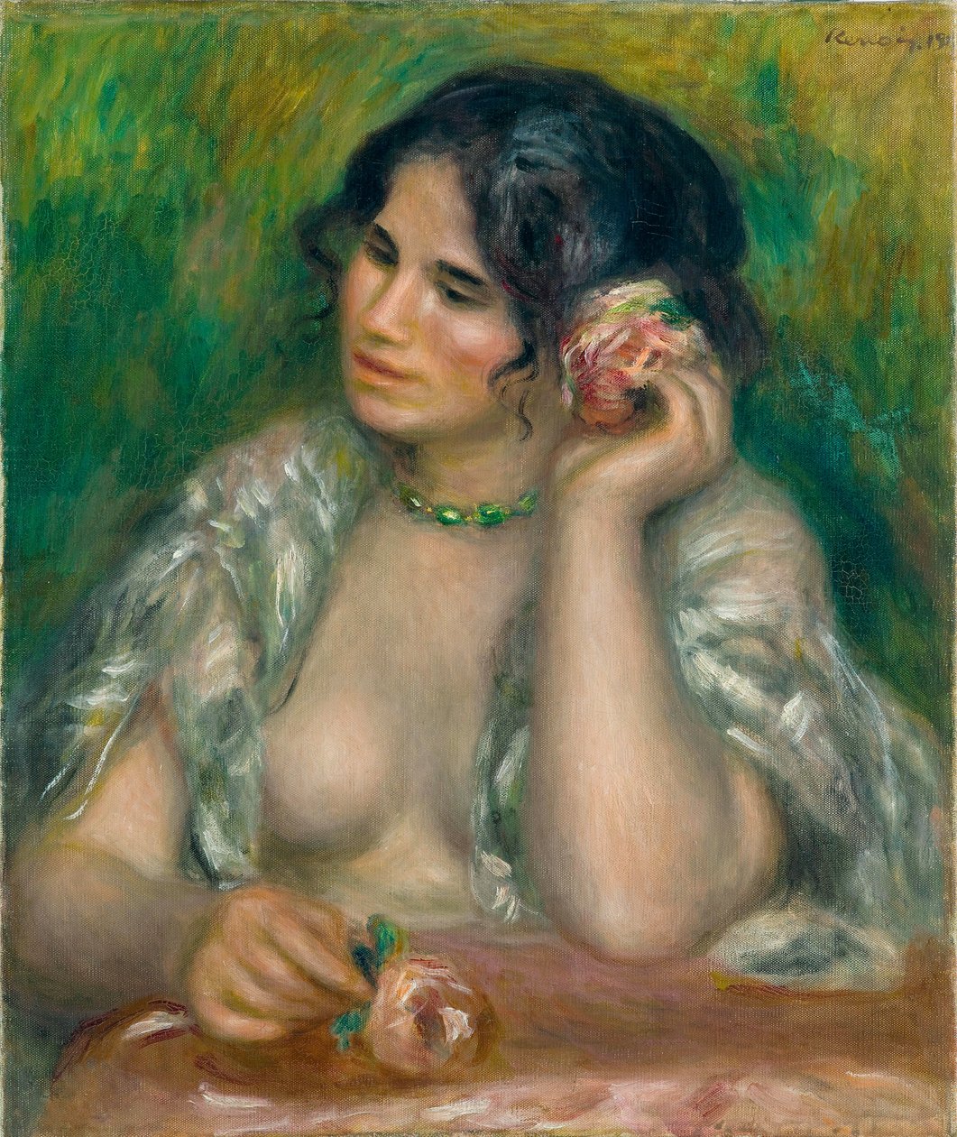 Gabrielle with the Rose by Pierre Auguste Renoir