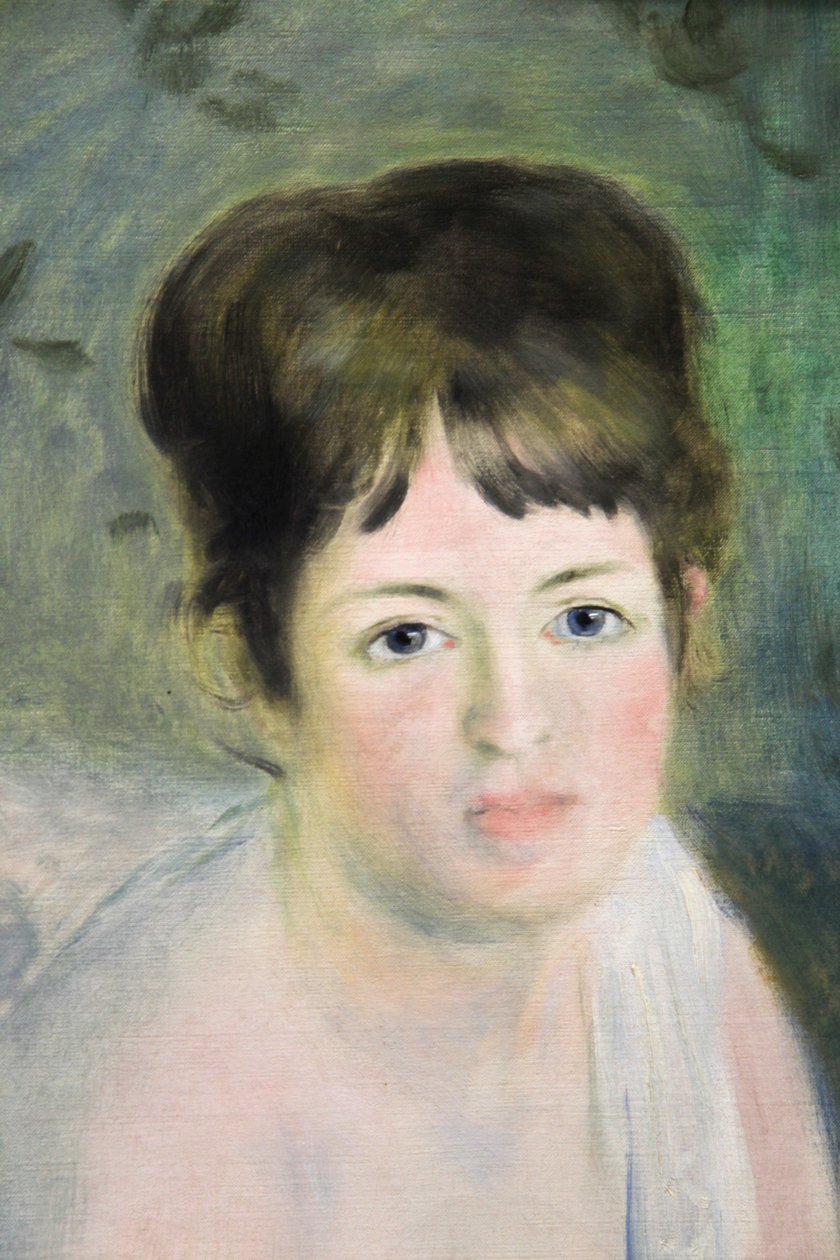Head of a Woman by Pierre Auguste Renoir