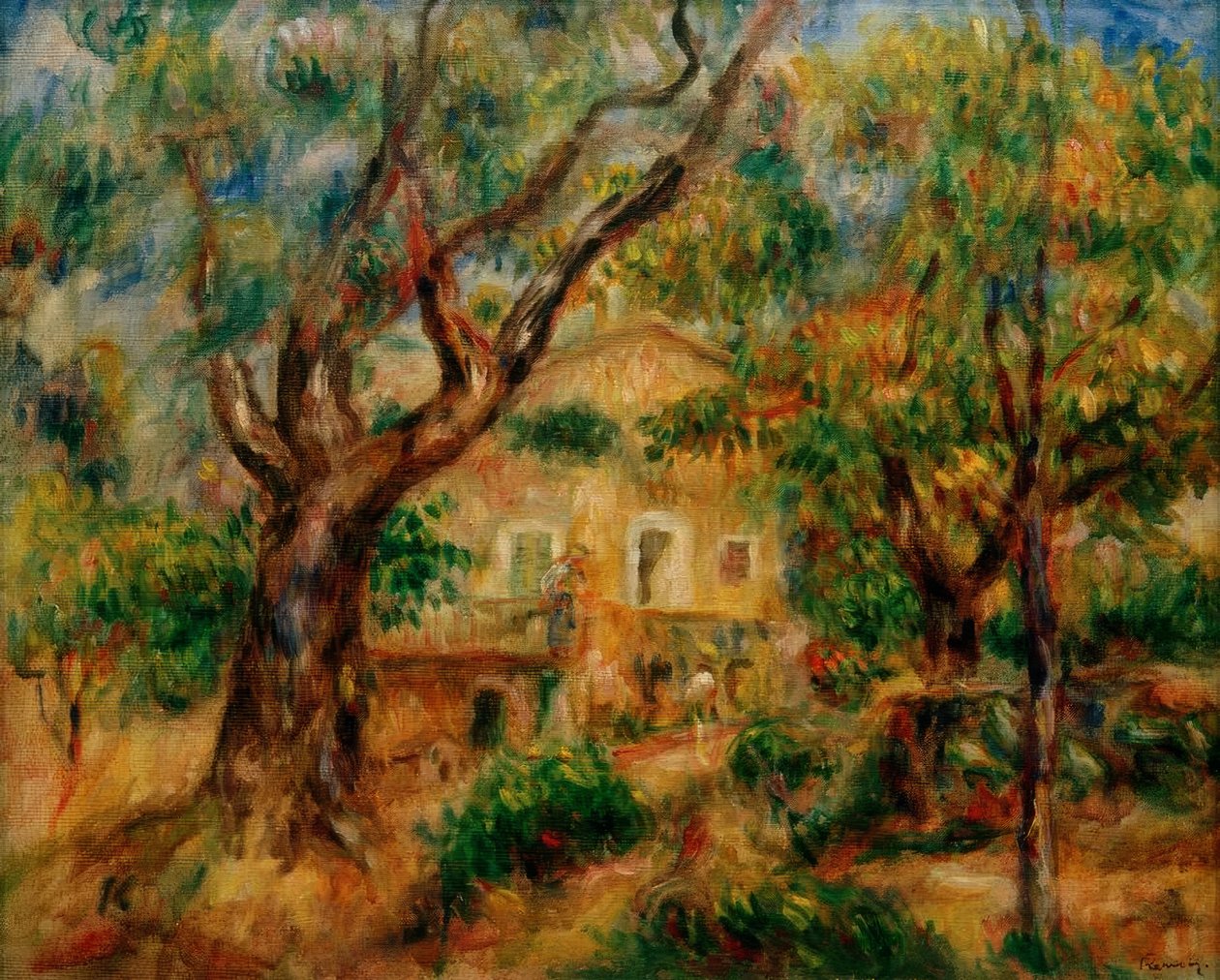 The Farm at Collettes by Pierre Auguste Renoir