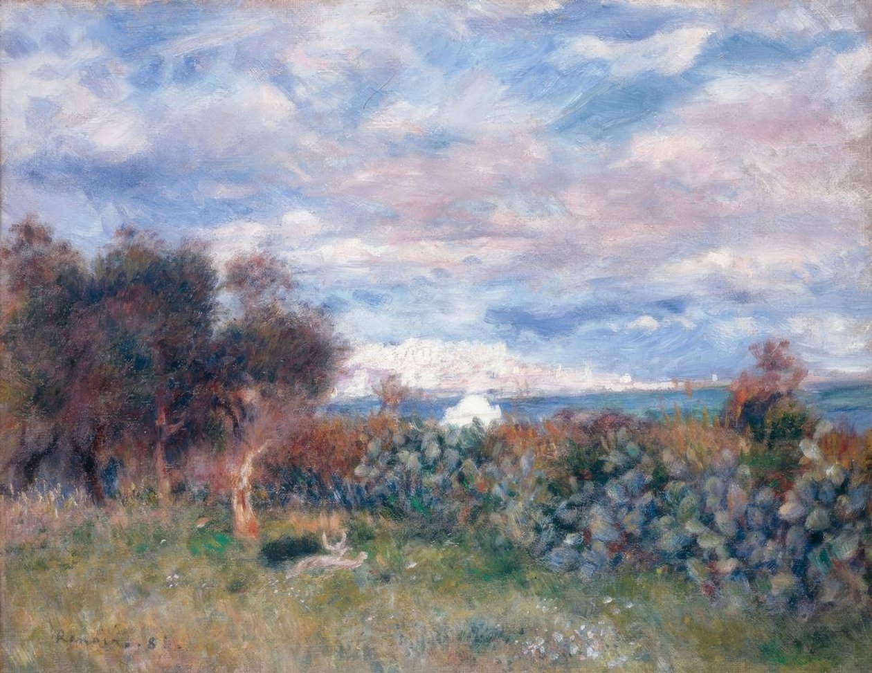 The Bay of Algiers by Pierre Auguste Renoir