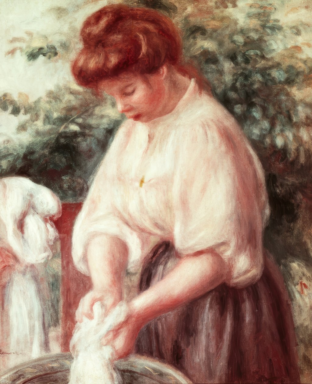 The Laundress by Pierre Auguste Renoir