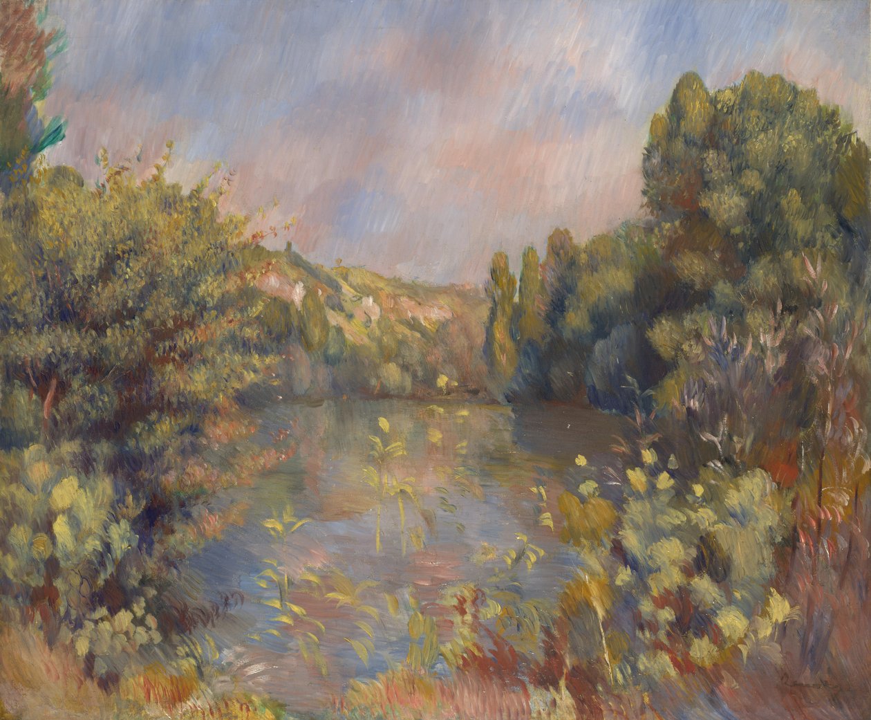 Lakeside Landscape by Pierre Auguste Renoir
