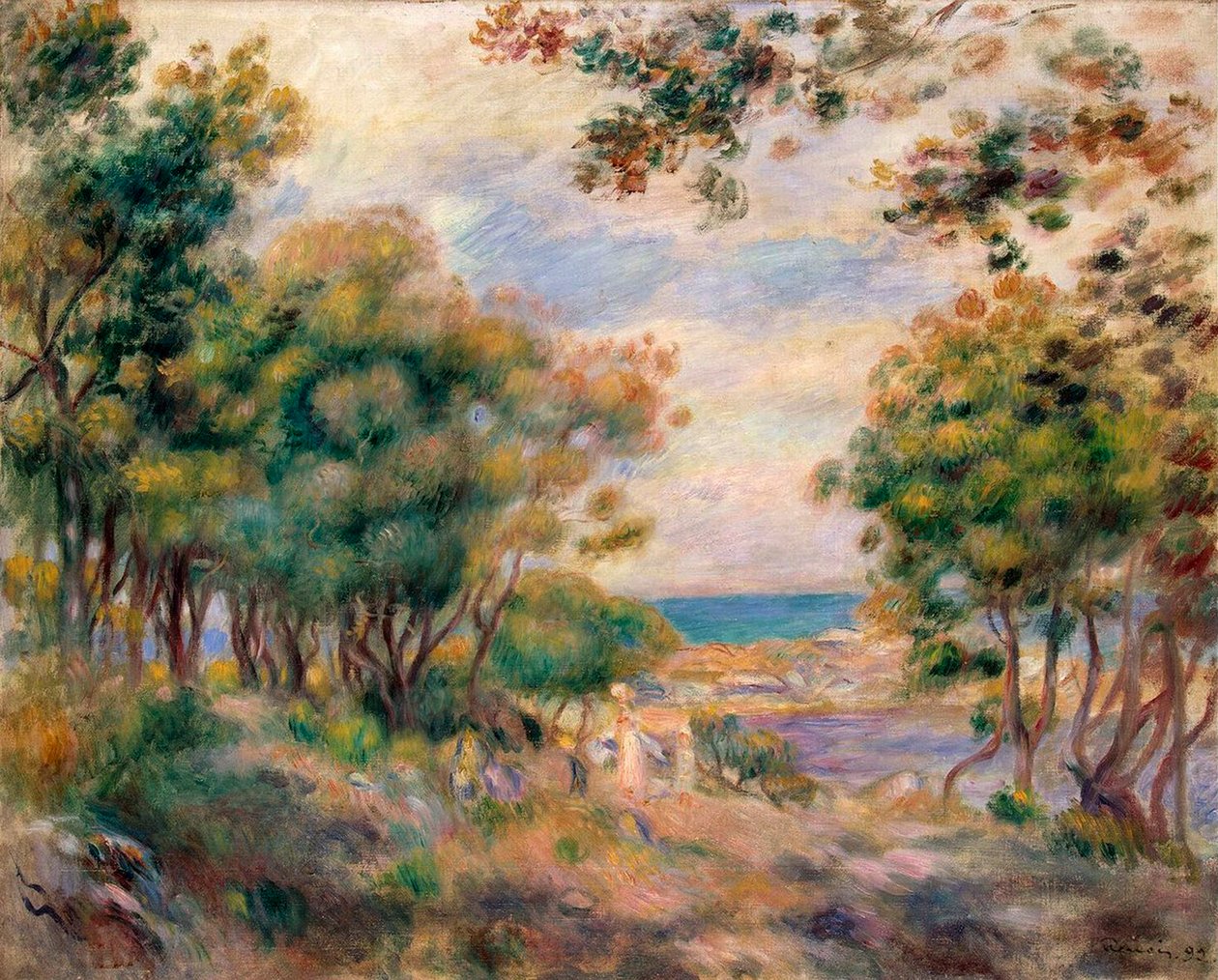 Landscape at Beaulieu by Pierre Auguste Renoir