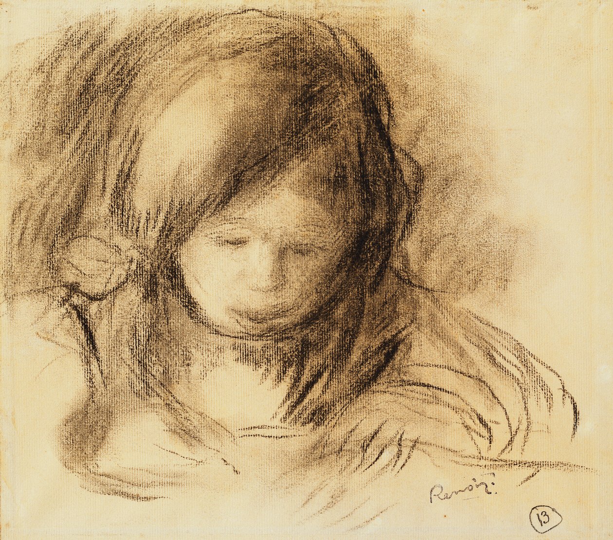 Mini Writer by Pierre Auguste Renoir